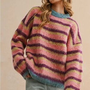 Striped Miou Muse Sweater